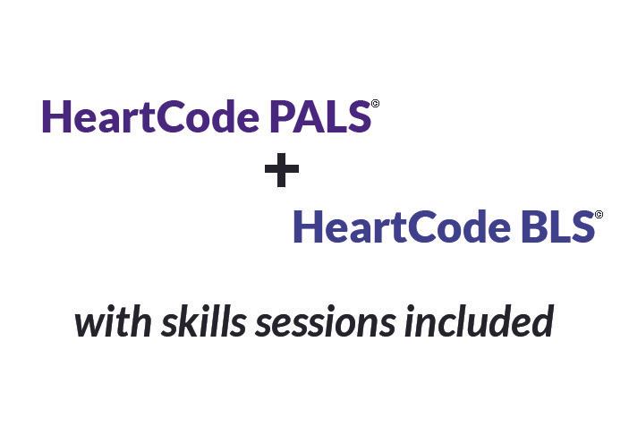 HeartCode Gold PALS & BLS Bundle - Online AHA Courses with Skills Sessions Included